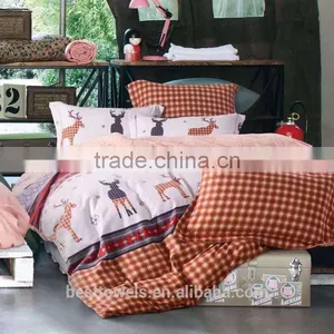100%cotton Nap Printed Bedding Set thumbnail-5