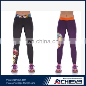 Thick Sublimated Leggings Zip Pockets thumbnail-5