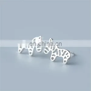 Cute Animal Stud Earrings 925 Sterling Silver Earring for Christmas Gift thumbnail-3