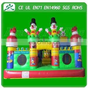 2015 Funny Clown Inflatable Fun City Amusement Park for Sale(Running Fun) thumbnail-1