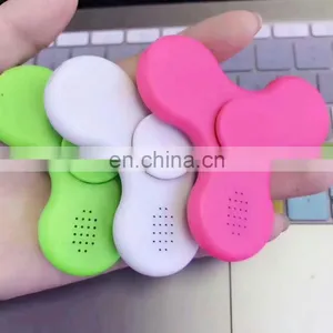 New Arrival 4 Colors Hand Spinner + Bluetooth Speaker LED Light Flash Toy Tri Fidget Finger Spinner thumbnail-3