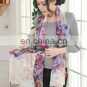 2013 Custom Design Digital Printed Silk Scarf thumbnail-1