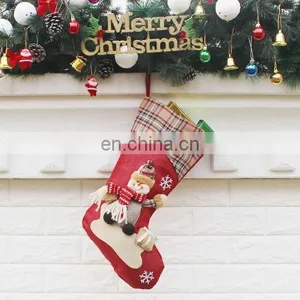 Christmas Festival Custom Unique Knit Personalized Holiday Christmas Stocking thumbnail-1