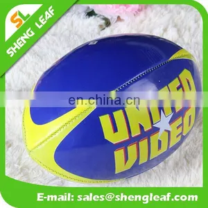Standard Size and Weight Machine Sewn Cured Rubber Rugby Ball thumbnail-5