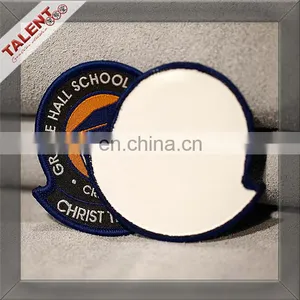 Custom High Density Shaped School Uniform Woven Patches China Supplier thumbnail-4