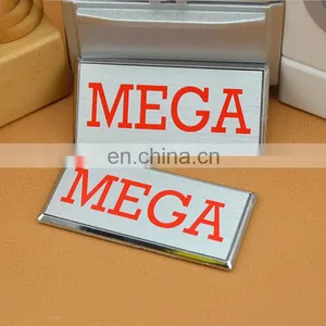ABS Emboss Custom Raised Logo Sticker thumbnail-1