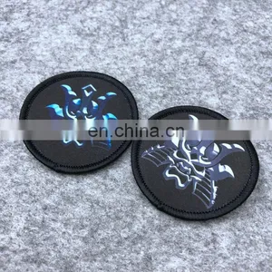 Embroidery Woven Sublimation Printing Marrow Border Patches Sew on or Iron on Badges Patches thumbnail-6