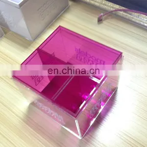 Black Cube Pmma Makeup Brush Holder Plexiglass Brush Display Stand Acrylic Brush Holder thumbnail-5