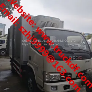 Customized Factory Sale Best Price Dongfeng 4*2 RHD 4tons Refrigerated Truck for Seychelles thumbnail-2