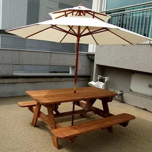 Teak Wood Lounge Chairs Coffee Shop/restaurant Weatherproof Teak Outdoor Furniture thumbnail-1