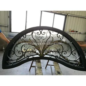 Wrought Iron Door With Transom thumbnail-2