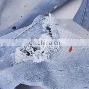DiZNEW 2019 Custom Washed Jeans Pant Men Denim Jeans Slim Fit Skinny Jeans Denim thumbnail-5