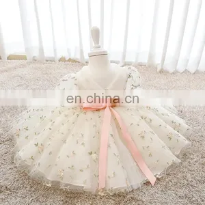 Spain Kids Dress for Girls Princess Birthday Party Dresses Baby Girl Embroidery Wedding Costumes Kids Christmas Clothing thumbnail-2