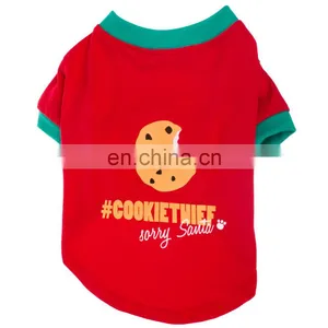 Simple and Elegant Fashion Summer Dog Costume Clothes Xmas Pet T-shirt thumbnail-1