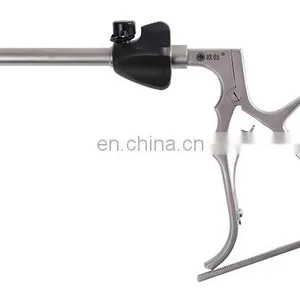Geyi Autoclavable Laparoscopic Instruments 10mm Reverse Teeth Forceps With Stainless Steel Handle thumbnail-4