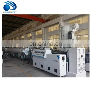 Pvc Fiber Reinforced Conical Twin Extruder/double Screw Extruder Plastic Pipe Price List Extrusion PPR Pipe Making Machine thumbnail-2