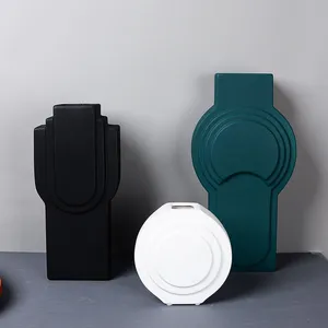 Degradable Non-Deformable Nordic Luxurious Style Ceramic Vase, Model Room Soft Decoration thumbnail-3