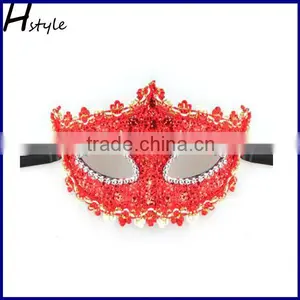 Red Color Cheap Half Face Party EVA Mask SC156 thumbnail-1