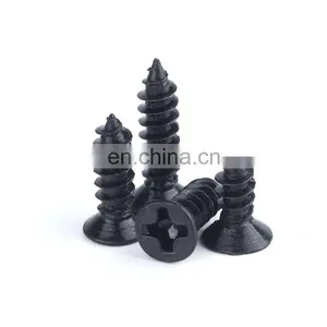 Black Stainless Steel 304/316 Flat Head Grade 8.8 Self-tapping Screws thumbnail-2
