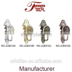 JCB314 ABCD Metal Curtain Tiebacks Double Hook thumbnail-1