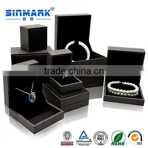 Gray Color Custom Logo Printed Jewelry Box for Ring Pendant Bracelet thumbnail-5