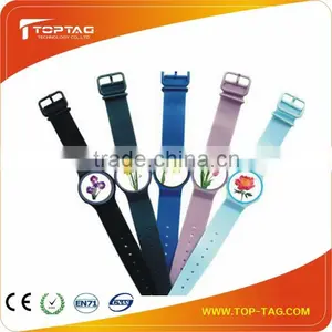 2014 New Design Silicone Metal Wristband, Printing Wristband Silicone, Rfid Bracelet Metal thumbnail-1