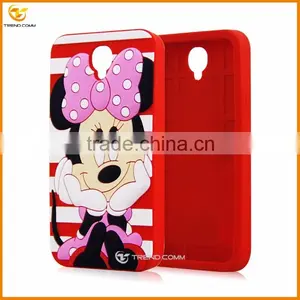 China Supplier Cute Cartoon Silicone Back Cover Case for Alcatel OT6037 thumbnail-6