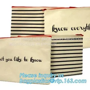 Professional Cosmetic Bag Canvas Zipper Pouch Wholesale, Private Label Makeup Bag, Canvas Bag With Zipper Bagplastics thumbnail-2