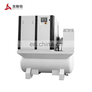 Permanent Magnet All in One Screw Compressor 7.5/11/15/22kw Air Cooling Combined Screw Air Compressor for Sale thumbnail-1