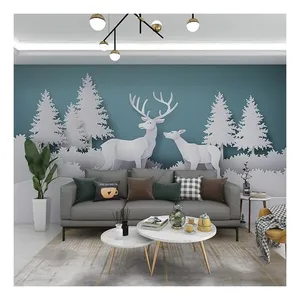 Outdoor Wall Murals 3D 5D 8D 16D 18D Embossed Wall Decoration For Home Tv Background Dropshipping thumbnail-1