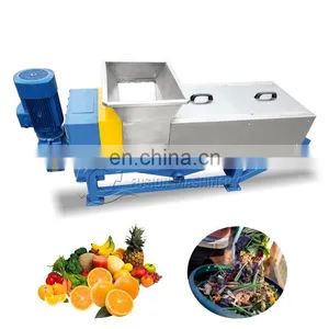 Single Screw Beer Residue Dewatering Machine Vinegar Lees Screw Press Wine Residue Shredder Dewatering thumbnail-2