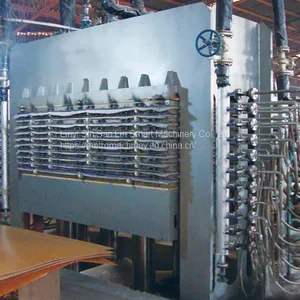 Woodworking Plywood Multi-layer Hydraulic Hot Press Machine With Loader and Unloader Line thumbnail-2