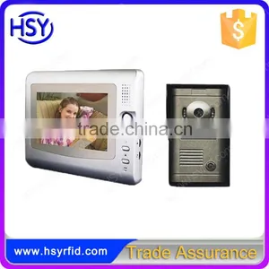 HSY-VDP3 4 Wire 7inch TFT Monitor CMOX Camera Doorbell Wired Door Phone Video Intercom Unlock thumbnail-2