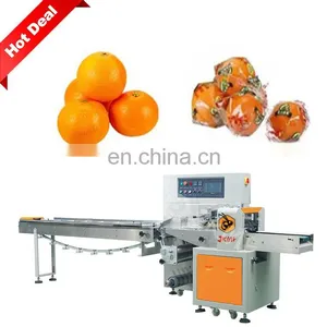 Hot Selling Automatic Feeding Orange Pillow Wrapping Machine Tangerine Packaging Machine thumbnail-1