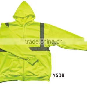 Lime Green Class 3 Hi Vis Fleece Jacket thumbnail-1