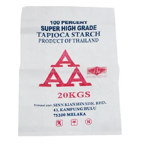 Printed Transparent Polypropylene Woven Plastic Bags 25kg 15kg Rice Empty Packaging thumbnail-2