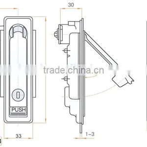 CE Rohs Panel Electrical Lock for Industry Metal Cubicle Use thumbnail-6