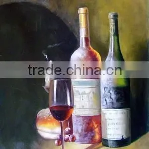 Best Selling Still Life Winebottle Oil Painting/best Gift for Friend Ct-110 thumbnail-2