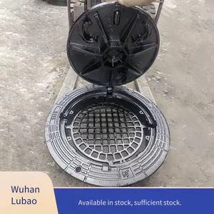 Lubao Manufacturer of Ductile Iron Anti-settlement Manhole Covers 750*950, Five or Six Anti-sewage Heavy-duty Inspection Wells, Adjustable thumbnail-2