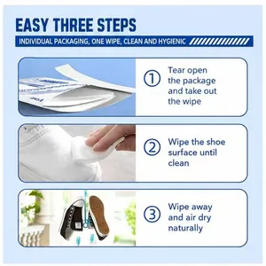 Custom Disposable Portable Sneaker & Sports Shoe Cleaning Wet Wipes – Individually Packed Shoe Cleaning Wipes thumbnail-2