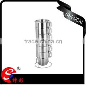 Stainless Steel Travel Mug/ 7pcs Tea Cup Drinking Water Coffee Mug Set thumbnail-5