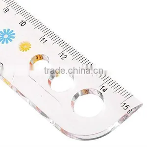Promotional Fantastic 15cm Clear Acrylic Straight Ruler With Round Corner thumbnail-1