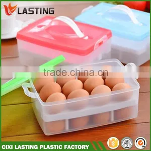 2015 Small Order Portable Two Layers 24 Lattices Plastic Egg Storage Box thumbnail-1