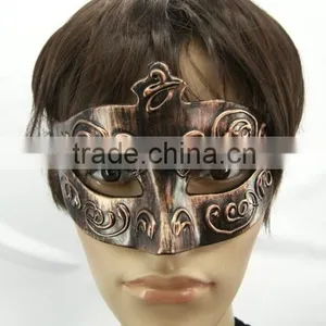 Masquerade Halloween Party Wholesale Hard Plastic Colorful Venice Crack Mask for Women Drawing Colorful Mask thumbnail-6