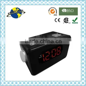 Red LED Backlight PLL Dual Alarm Projector Clock Radio thumbnail-1