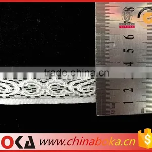 Fashion Spandex Nylon White Heart Pattern Lace for Garment Decorate thumbnail-4