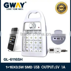 60SMD LED Emergency Lanterns USB 5V1A Output Charging Phone thumbnail-2