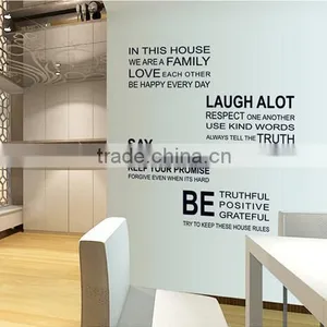 2016 Home Decor Words Vinyl Sticker Wholesale Custom Wall Sticker thumbnail-5
