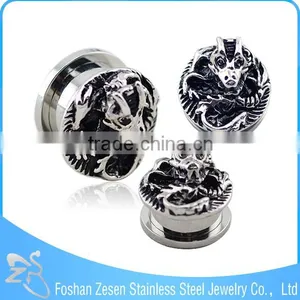 Competitive Price Stylish Body Jewelry Medical Steel Casting Anchor Ear Plugs thumbnail-4