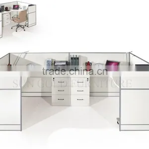 Modern Wooden Reception Desk Beauty Salon 2 Person Reception Desk (SZ-RTB001) thumbnail-1